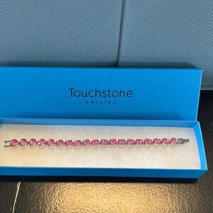 Touchstone Crystal Lotus Pink Delight Ice Bracelet